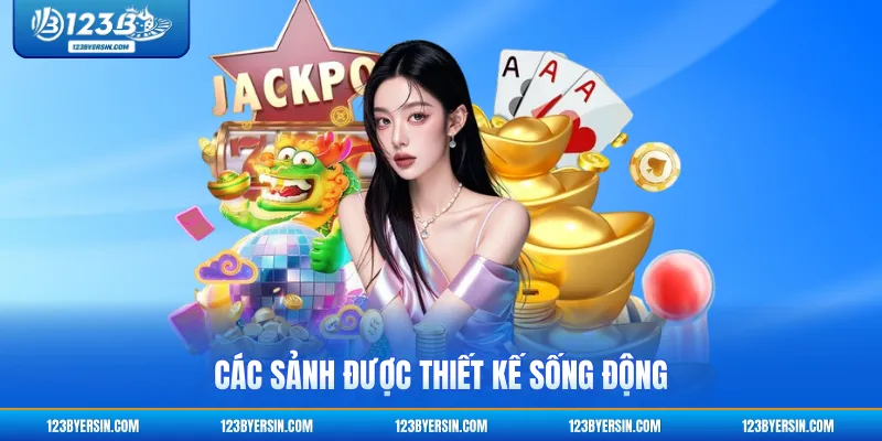 Các sảnh được thiết kế sống động